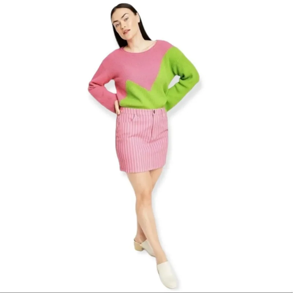 Victor Glemaud X Target Stripe Aurora Pink Skirt